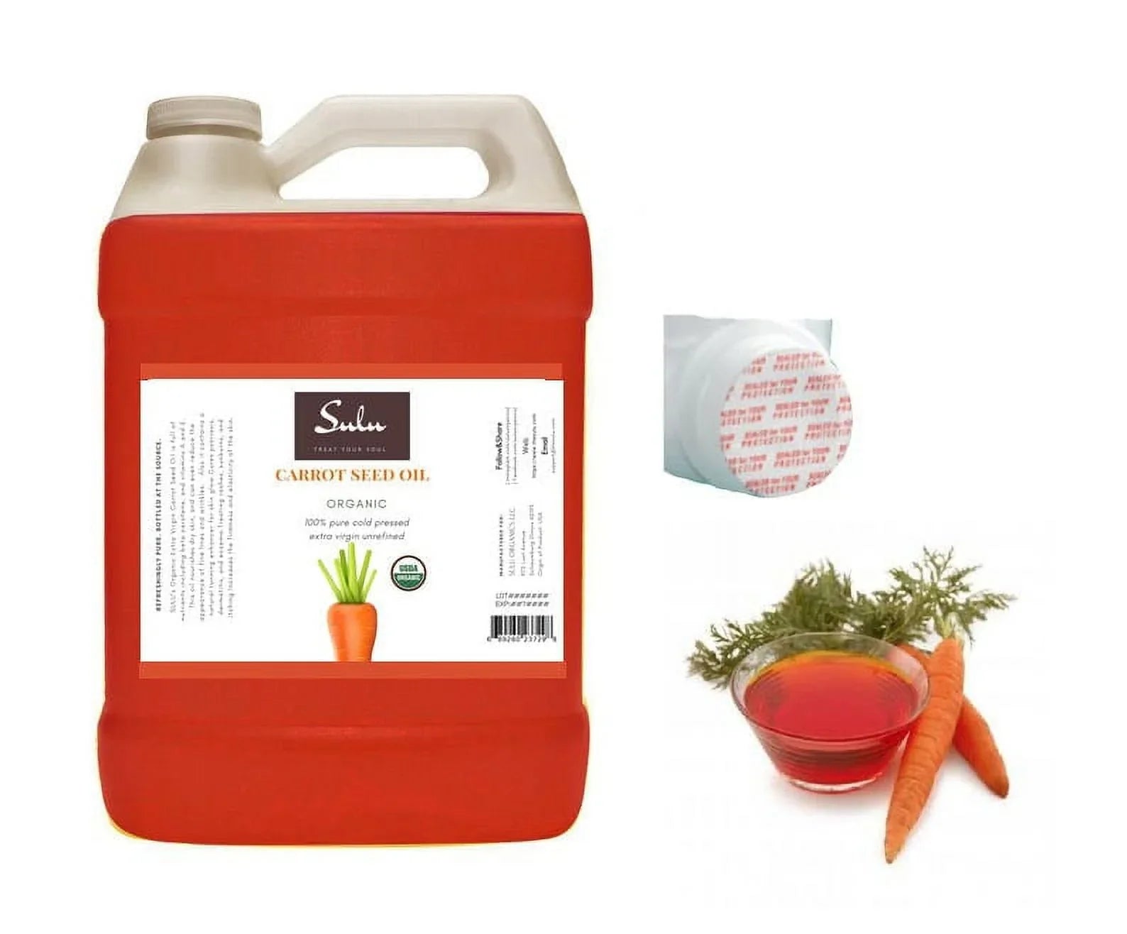 4 lbs 100% Pure High Standard Carrot Seed Oil Certified Unrefined Carrier Oil