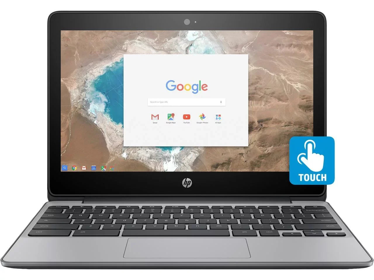 Restored HP 11-v020nr Chromebook Celeron N3060 1.60 GHz 4 GB RAM 16 GB HD 11.6" Touchscreen (Refurbished)