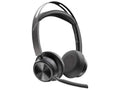 Poly Voyager Focus 2 USB-A Bluetooth Stereo Headset - Siri, Google Assistant - Stereo - USB Type A - Wired/Wireless - Bluetooth - 298.6 ft - 20 Hz - 20 kHz - On-ear, Over-the-head - Binaural - Supr...