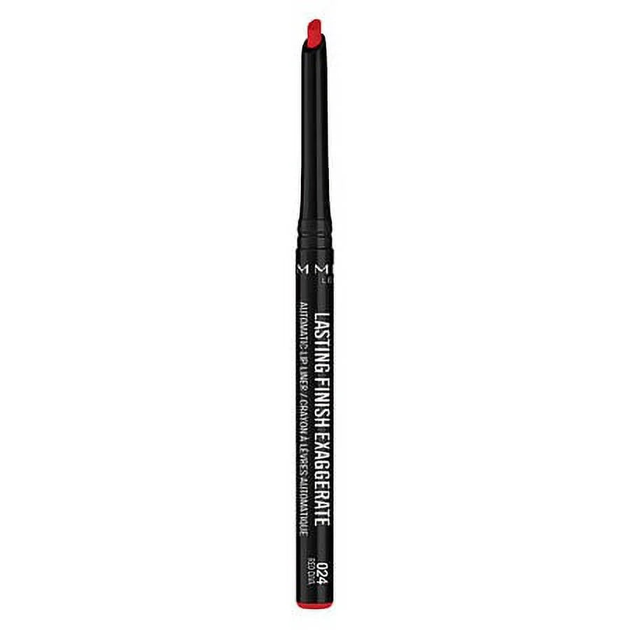 Rimmel Lasting Finish Exaggerate Automatic Lip Liner, 024 Red Diva 0.01 OZ Pack of 2