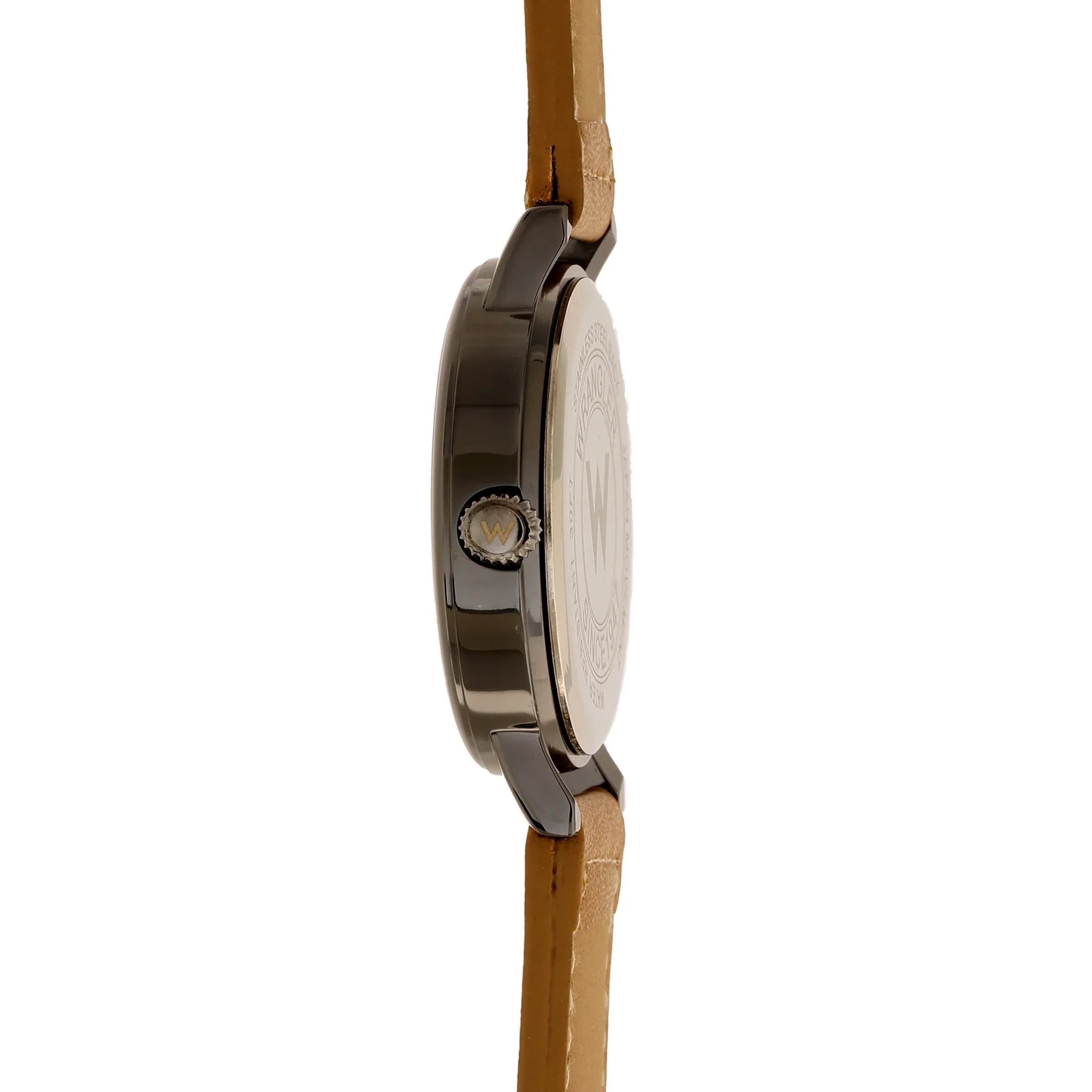 Wrangler 42mm Yellow Dial, Brown Strap Watch