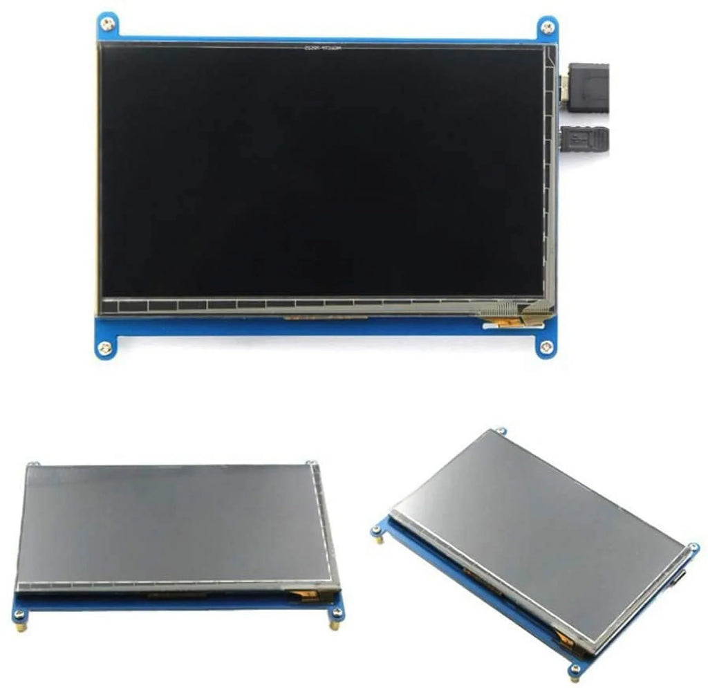 Treedix 7 inch Capacitive Touch Screen LCD Display Monitor HDMI Module 1024x600 Matching with Raspberry Pi 3B+/4B