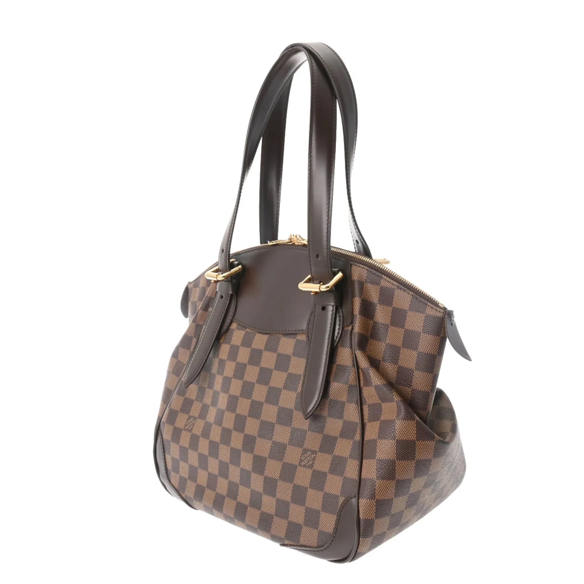 Pre-Owned LOUIS VUITTON Damier Verona MM Ebene N41118 Women's Canvas Shoulder Bag (Good)