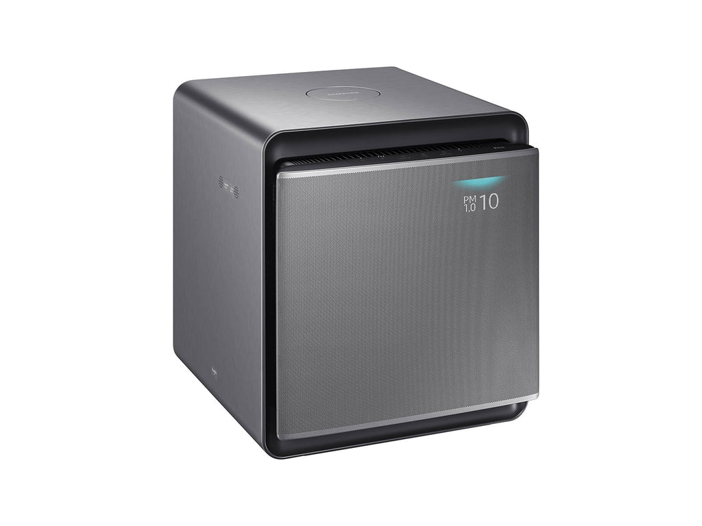 Restored Samsung Cube Air Purifier with Wind-Free Air Purification, Silver AX300T9080S/AA - (Refurbished)