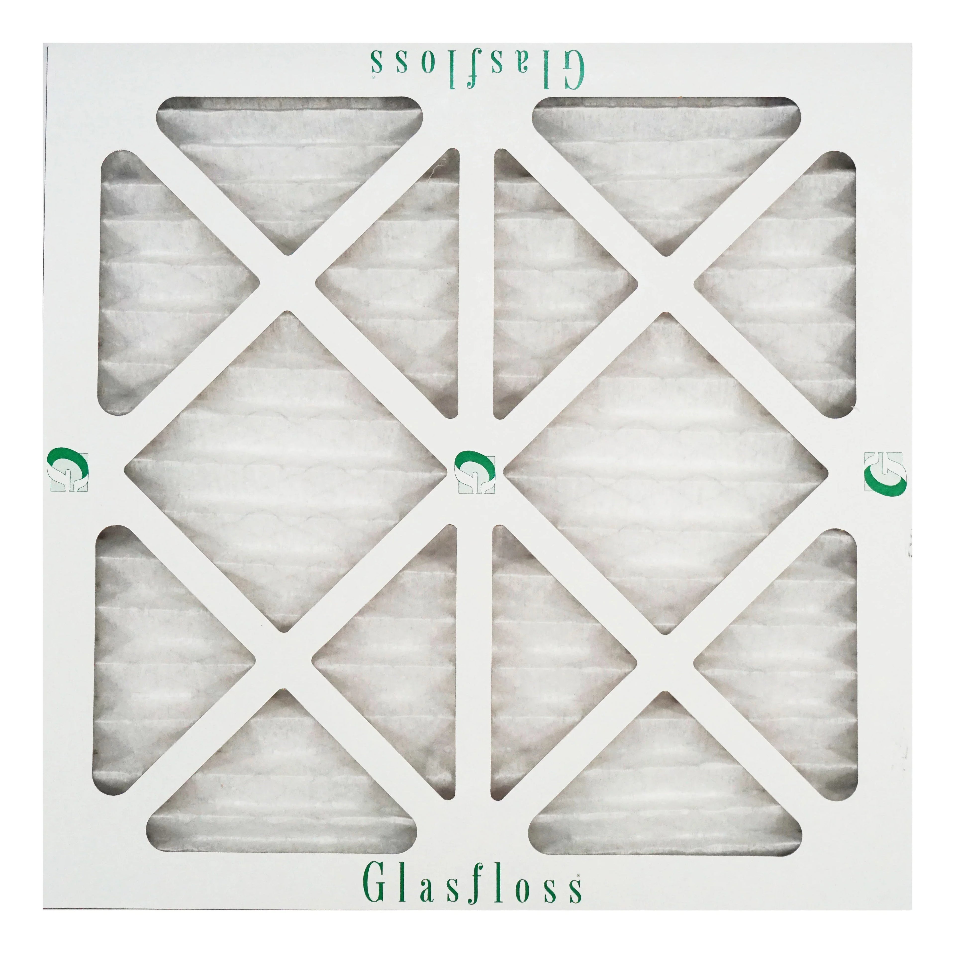 Glasfloss Air Filter 16x16x2 - 2" MERV 10 - (Pack of 6) - Pleated AC or HVAC Air Filter - Furnace Air Filter - Home or Office - Made In The USA.