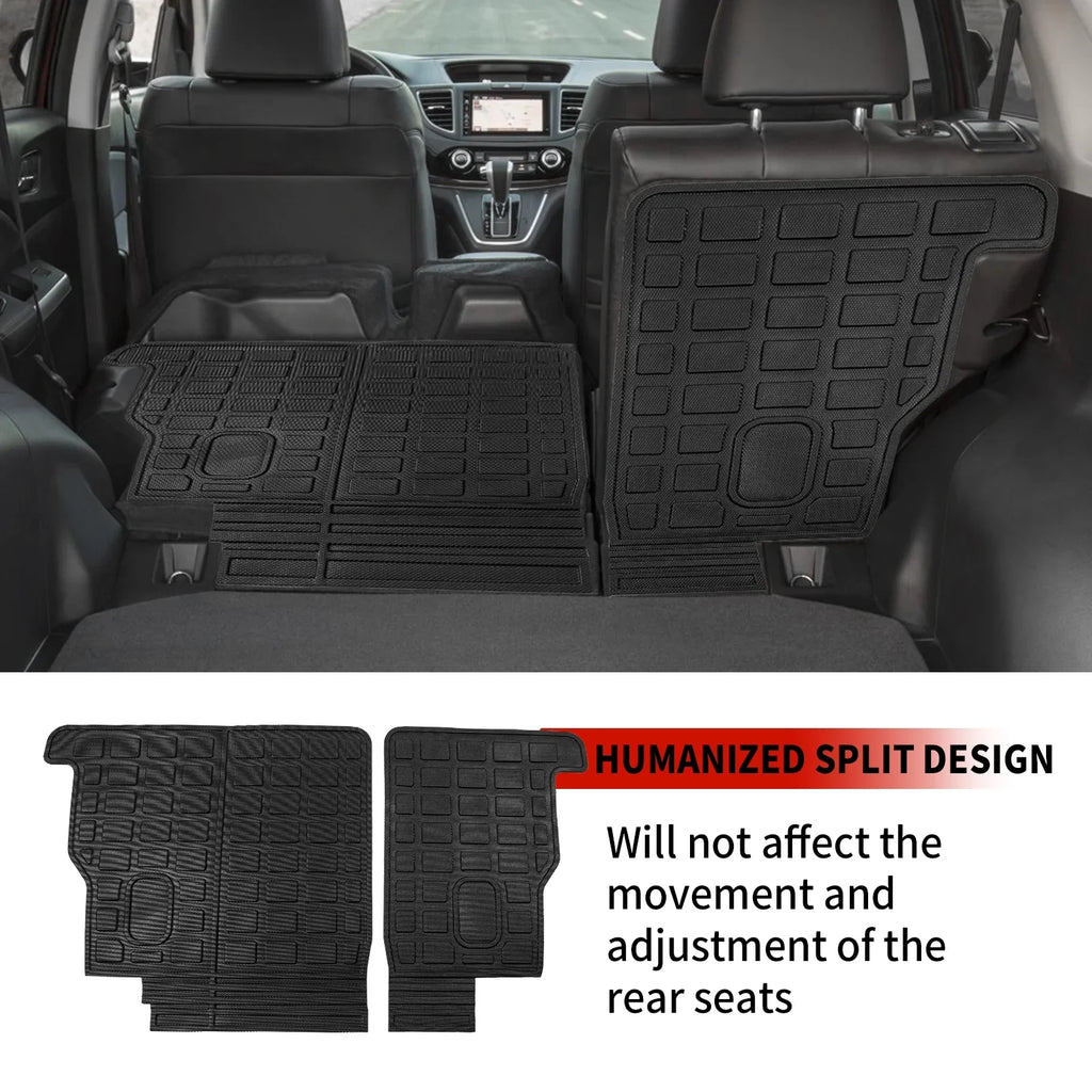 Fit 2012-2016 Honda CRV Back Seat Protector Cargo Liner Trunk Mat Backrest Mats 2015 CR-V Accessories