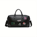 MICHROE Travel Bag Large Tote Crossbody Handbag PU Leather Weekender Duffel Bag