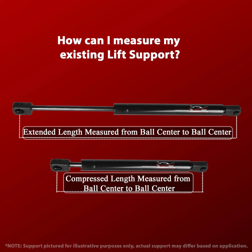 Qty 2 Matching with Ford Mustang 2015 to 2021 Trunk Lift Supports W/O Spoiler. Gas Shock - 2016 2017 2018 2019 2020 2022 Lift Supports Depot PM3864-a