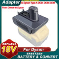 Adapter for Dewalt 20V Battery DCB205 DCB200 DCB180 DCD985B DCD771C2 Convert to For Dyson DC31 DC34 DC35 DC44(Type A) Animal Vacuum Cleaner tools