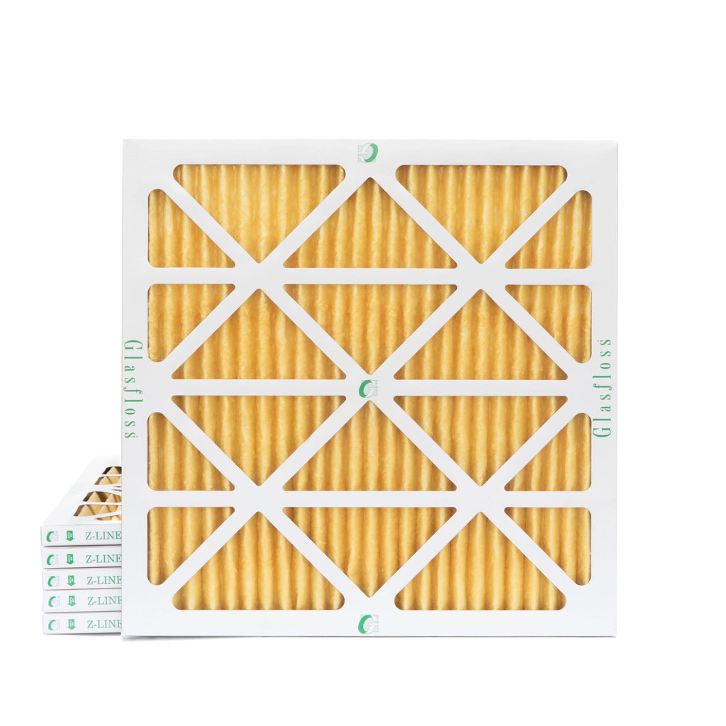 6 Pack of 12x12x1 MERV 11 Pleated Air Filters by Glasfloss. Actual Size: 11-1/2 x 11-1/2 x 7/8