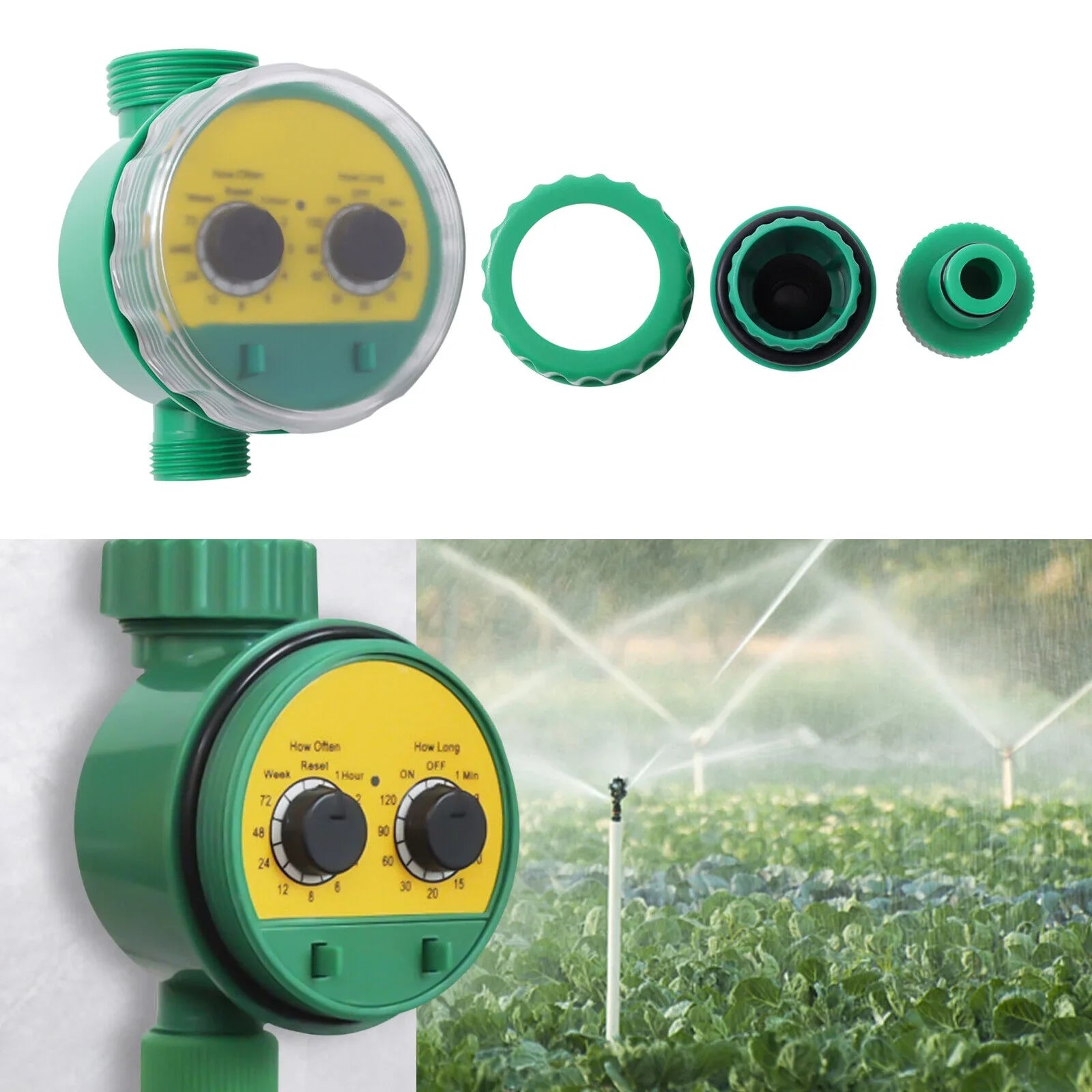 DENEST Automatic LCD Digital Timer Drip Irrigation System Electronic Controller Garden
