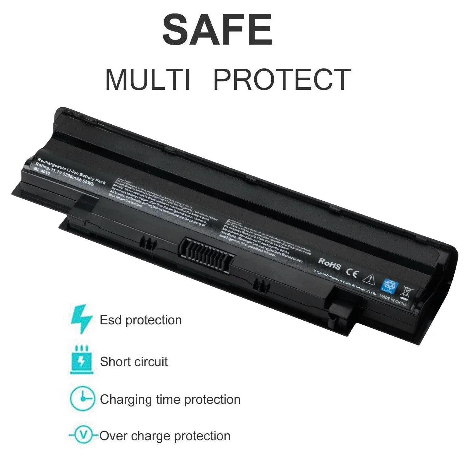 New Battery for Inspiron N4110 N4010 N5010 N7110 Vostro 1440 1450 1540 1550