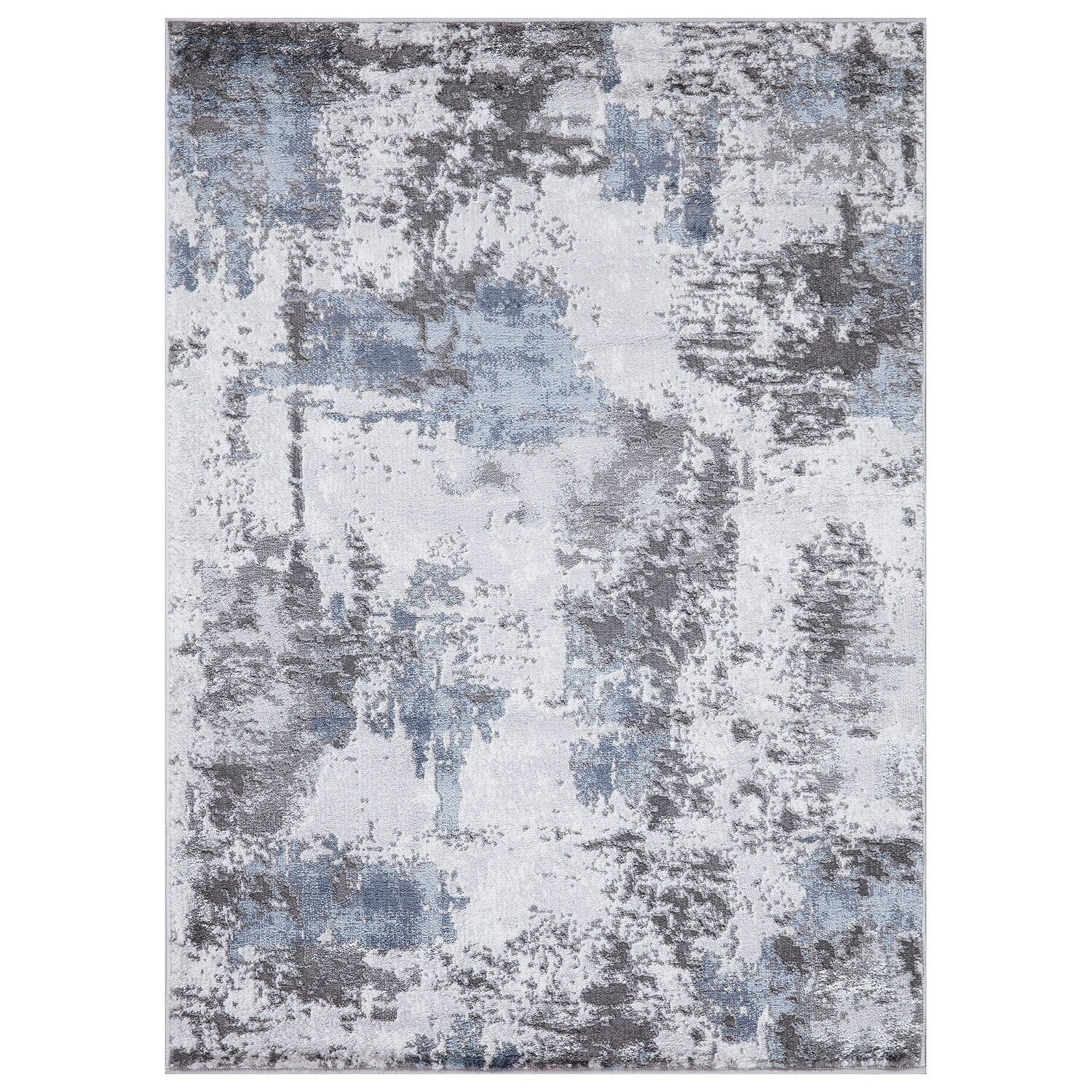 Concord Global Trading 80264 3 x 5 ft. Brighton Pacific Abstract Rectangle Area Rug, Gray