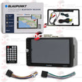Blaupunkt Car 2DIN 7" Touchscreen AM/FM receiver USB Bluetooth + Connect your smartphone to MirrorLink with DiscountCentralOnline FL09BK Full License plate Night vision Waterproof back-up camera