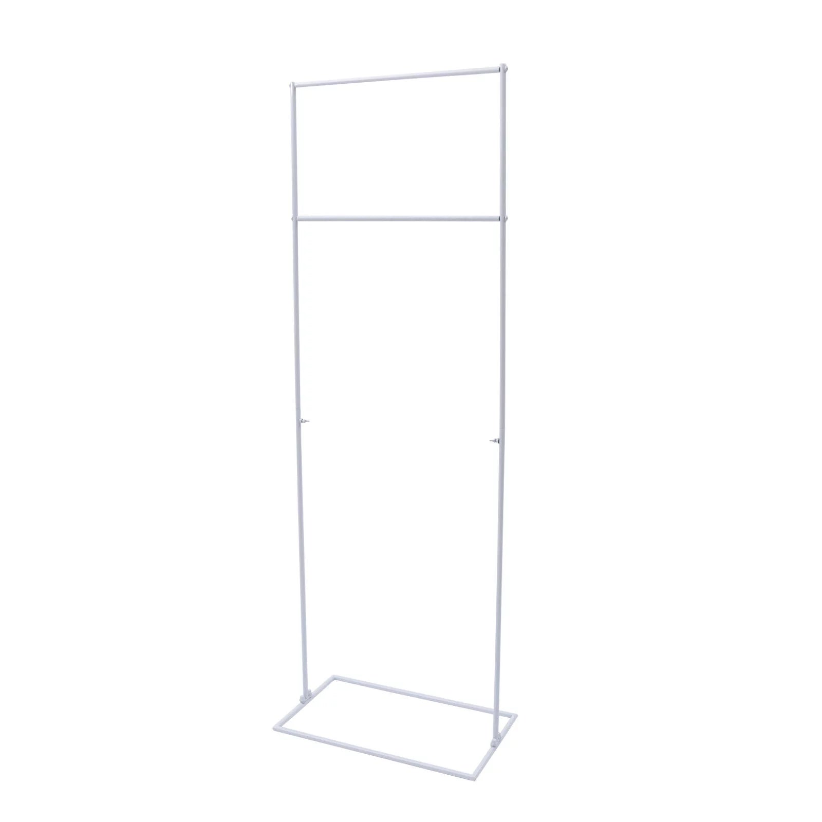 White/Golden Wedding Arch Rectangle Backdrop Stand Iron Balloon Flower Display Frame Decor