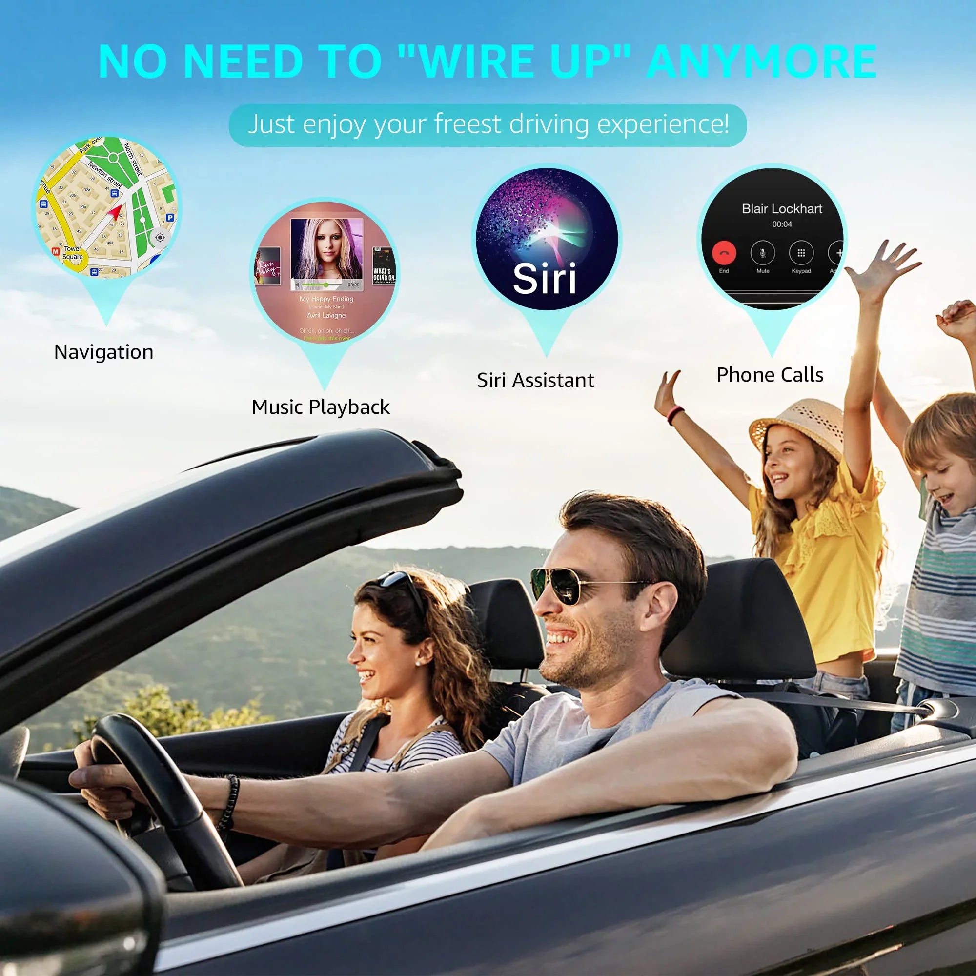 Emlimny Wireless CarPlay Adapter, CarPlay Dongle for Factory Wired CarPlay Cars, Convert Wired to Wireless CarPlay, Plug & Play Auto Connect No Delay Online Update for Cars