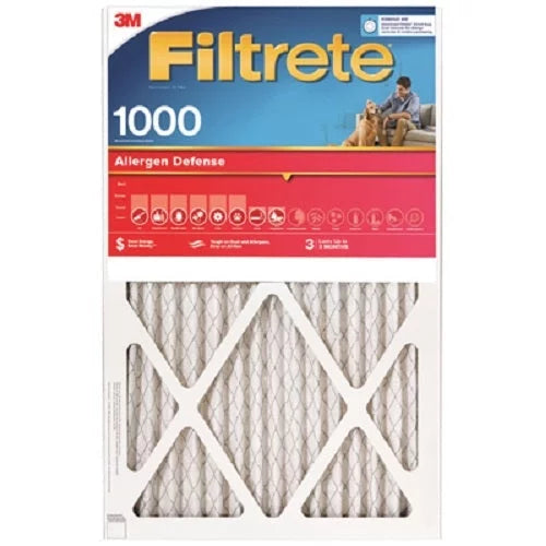 3M 9823-4 14" x 24" x 1" Red MPR 1000 Filtrete 3 Month Disposable Pleated Air Filter - Quantity of 4