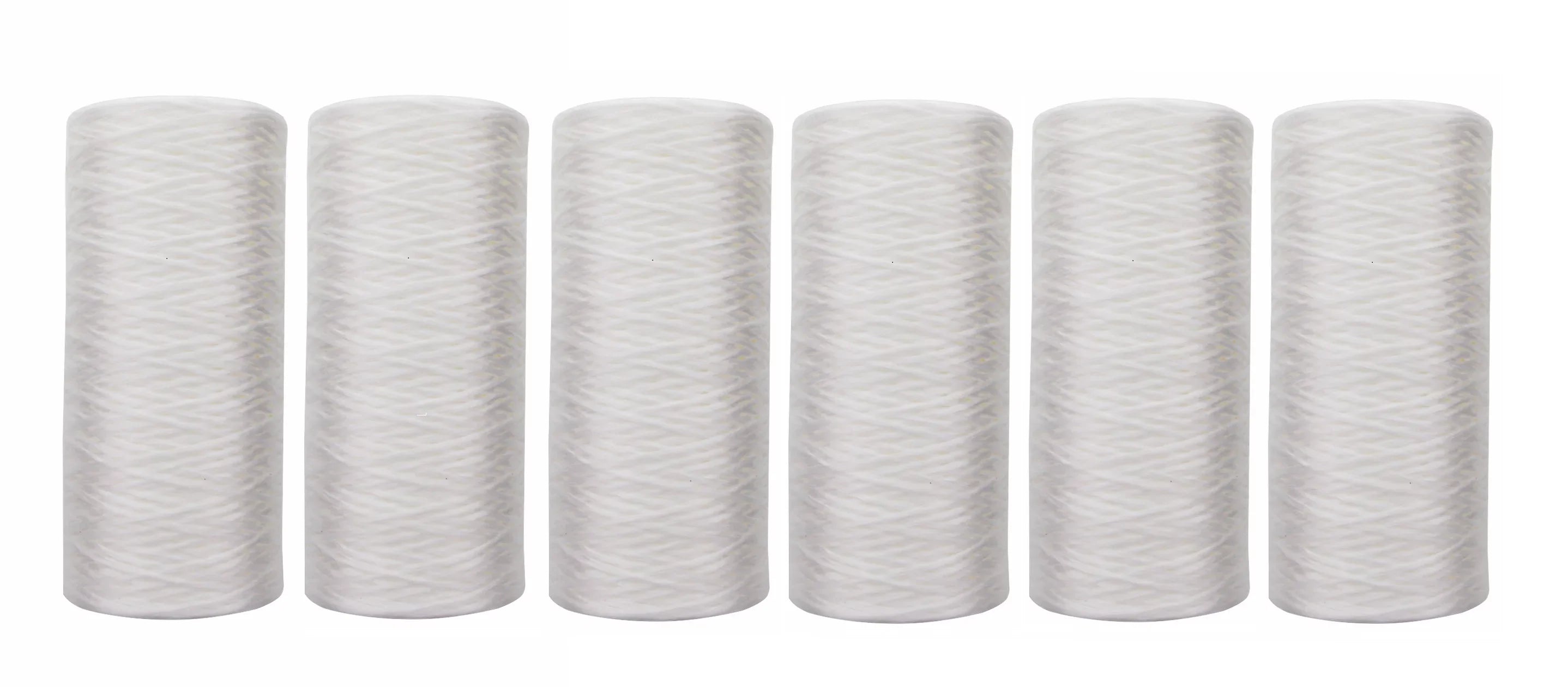 Pentek WP5BB97P String-Wound Filters 10-Inch x 4.5-Inch (6-Pack)
