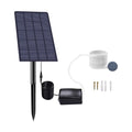 Lixada Solar Pump Fish Tank Aerator 2W Plug-in with Bubble Stones Pipe for Aquarium Pond Pool Garden