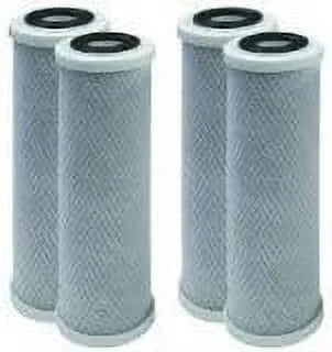 4 Pack Of Matching Filters For Hydro Life Carbon Block Replacement Cartridge By