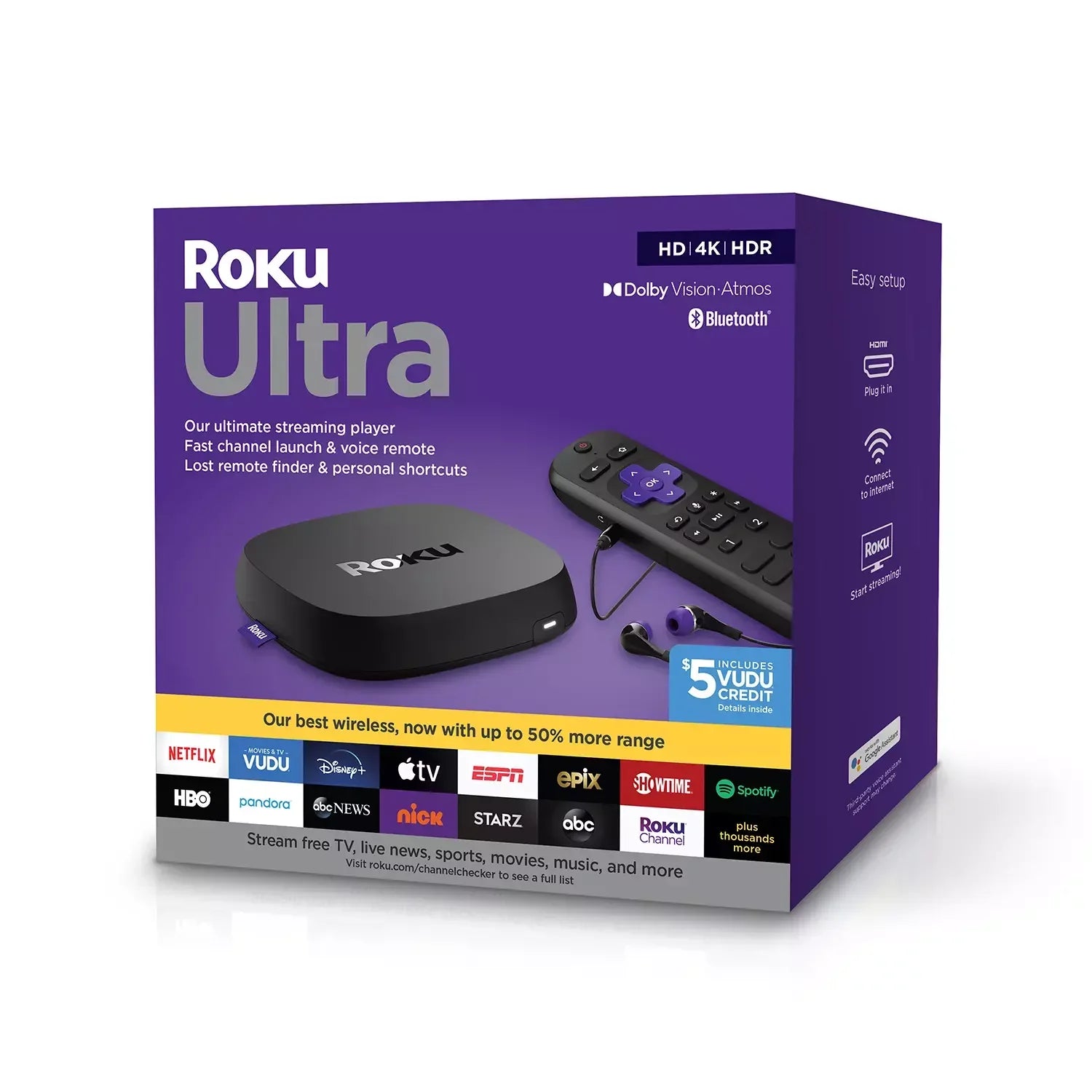 Restored Roku 4800R Ultra 2020 Streaming Media Player HD/4K/HDR/Dolby Vision (Refurbished)