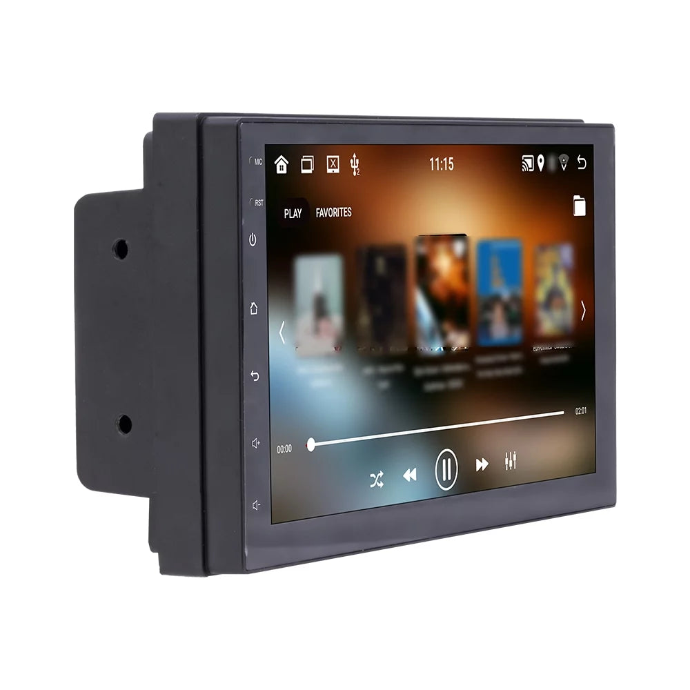 Docooler Android 11 Car Stereo Double Din GPS Navigation Radio with 7 Inch Touchscreen Support WIFI/AUX/U-Disk/Phone Link/Hands-Free Calling/Reverse Picture/Steering Wheel Control with Backup Camera