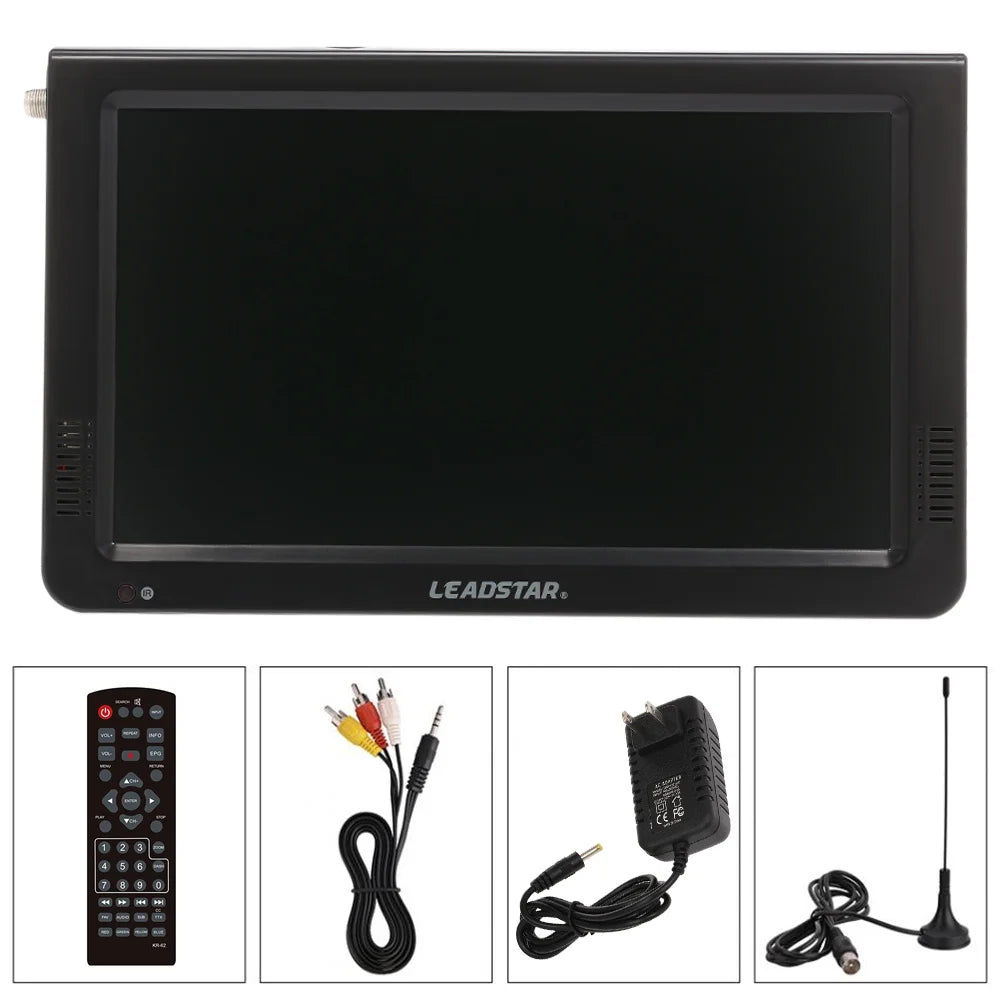 LEADSTAR Video Player,Caravan Outdoor or Freeview L-ED TV Freeview LED TV Screen Freeview Car Caravan Outdoor Support U-SB 10 Inch Portable TV Video Player Screen Freeview L-ED Video Player Car