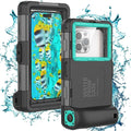 Waterproof Underwater Snorkeling Phone Case for iPhone 14/13/12/11 Pro Max Mini Xr/X/Xs/Samsung Galaxy Note10/9/8/S10/9/8 Ultra Plus Professional [15m/50ft] Photo Video Diving Wrap