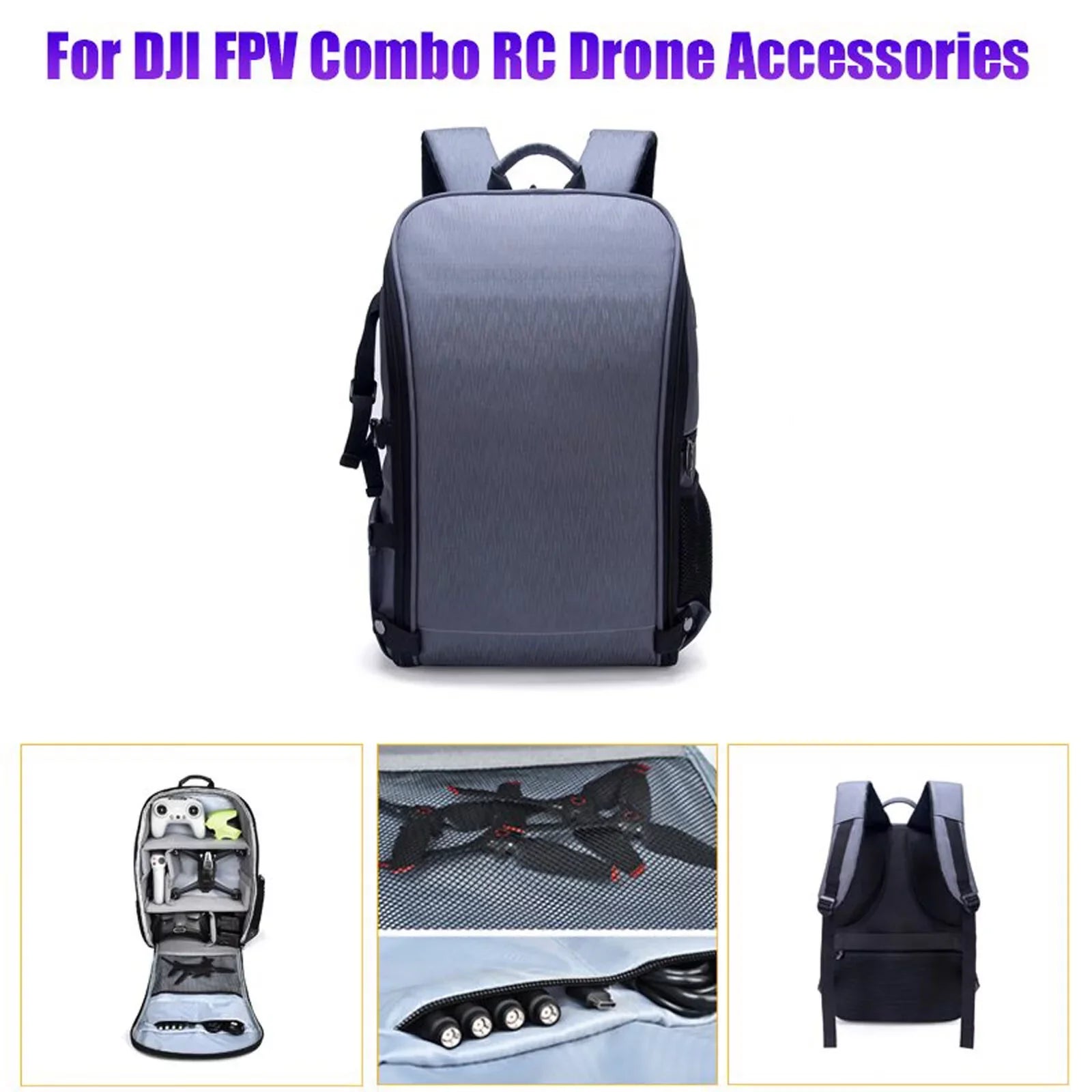 Sehao Nylon Storage Bag Carrying Case Backpack For DJI FPV Combo Accessories Abs Camera Drone Accessories