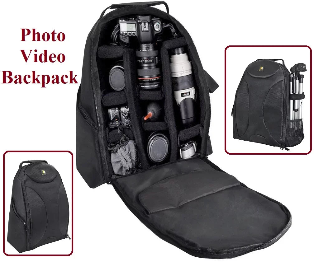 Pro Deluxe Backpack Case Bag for Nikon D3400 D3300 D3200 D3100 D3000