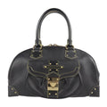 Pre-Owned LOUIS VUITTON Louis Vuitton Superbe Handbag M91892 Suhari Leather Noir Tote Shoulder (Good)