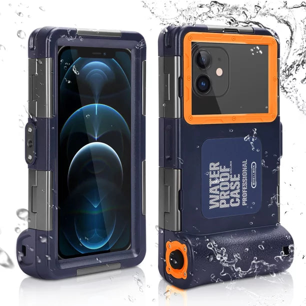 UrbanX Professional [15m/50ft] Swimming Diving Surfing Snorkeling Photo Video Waterproof Protective Case Underwater Housing for LG W41+ And all Phones Up to 6.9 Inch LCD with Lanyard