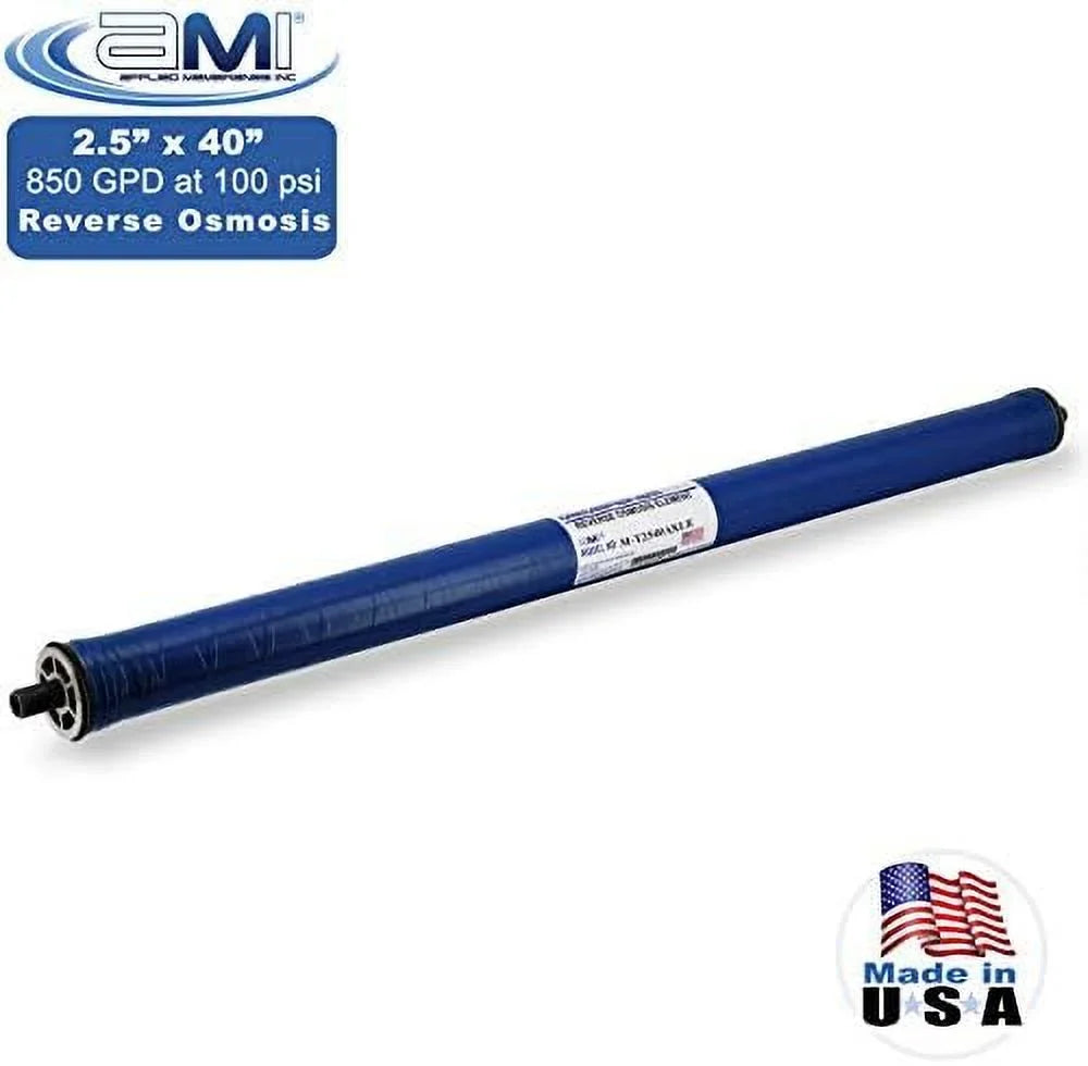 Extra Low Energy Reverse Osmosis Membrane For Tap Water | 850 GPD At 100 Psi | 99% Rejection | Replacement XLE RO Membrane | M-T2540AXLE
