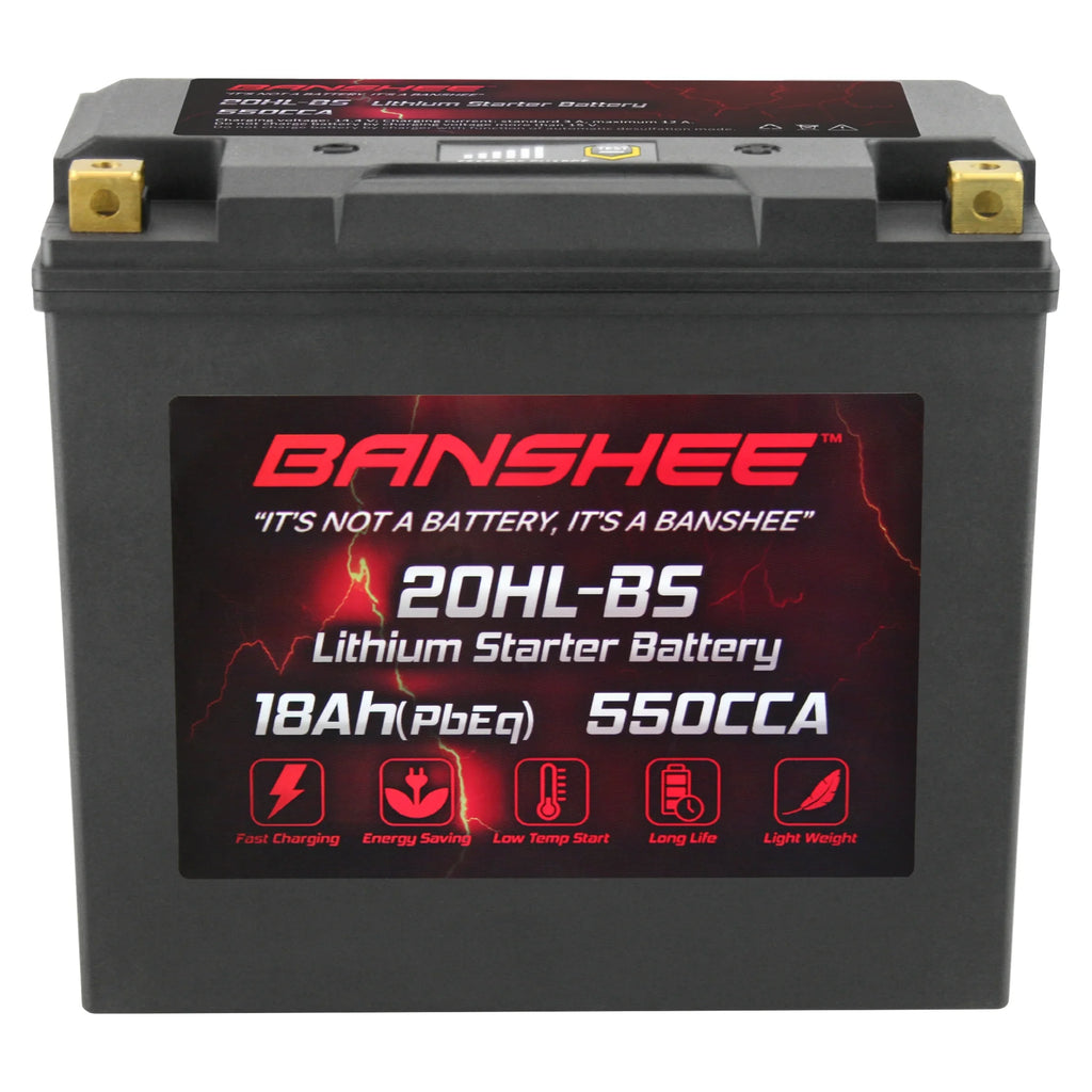 Banshee 20L-BS LiFePO4 Motorsports Battery Fitting with Yamaha VX1100D WaveRunner V1 Sport 2015 to 2015