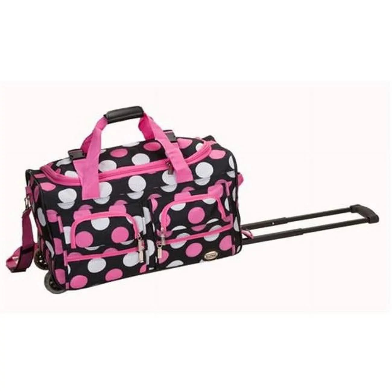 PRD322-MULPINKDOT 22 in. Rolling Duffle Bag