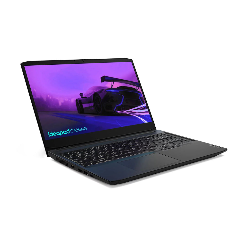 Lenovo IdeaPad Gaming 3 15IHU6 82K1 - 180-degree hinge design - i7 11370H / 3.3 GHz - Win 11 Home - GF RTX 3050 - 8 GB RAM - 256 GB SSD + 1 TB HDD shingled magnetic recording (SMR) - 15.6" IPS 1920 x 1080 (Full HD) @ 120 Hz - Wi-Fi 6 - sh