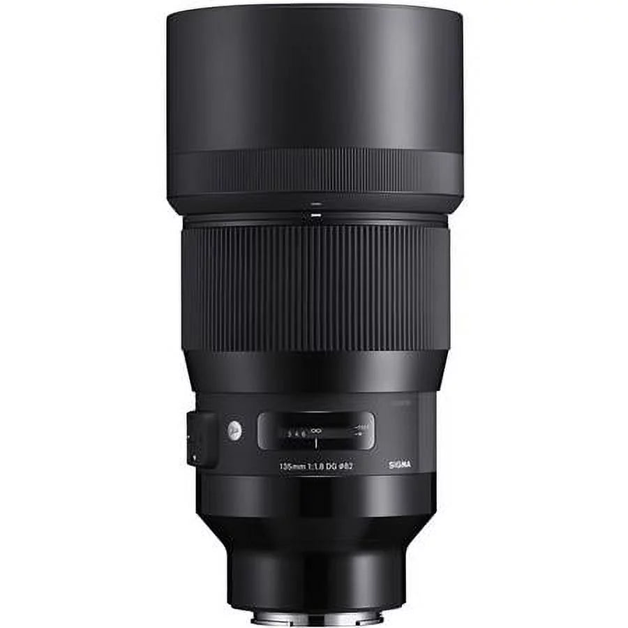 135mm f/1.8 DG HSM ART Lens for Sony E, Black, Bundle with ProOptic 82mm Filter Kit, Flex Lens Shade, Cleaning Kit, Lens Wrap, Lens Cap Tether, Mac Software Kit