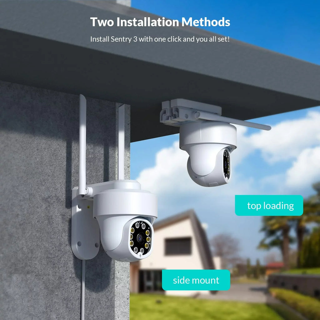 Security Camera Wireless WiFi, Netvue 360° PTZ WiFi Surveillance Cameras for Home Security System – 2.4GHz WiFi Only