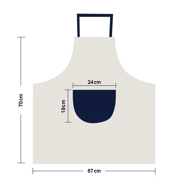Australia Sydney Opera House and Bridge Apron Adjustable Bib Cotton Linen BBQ Kitchen Pocket Pinafore