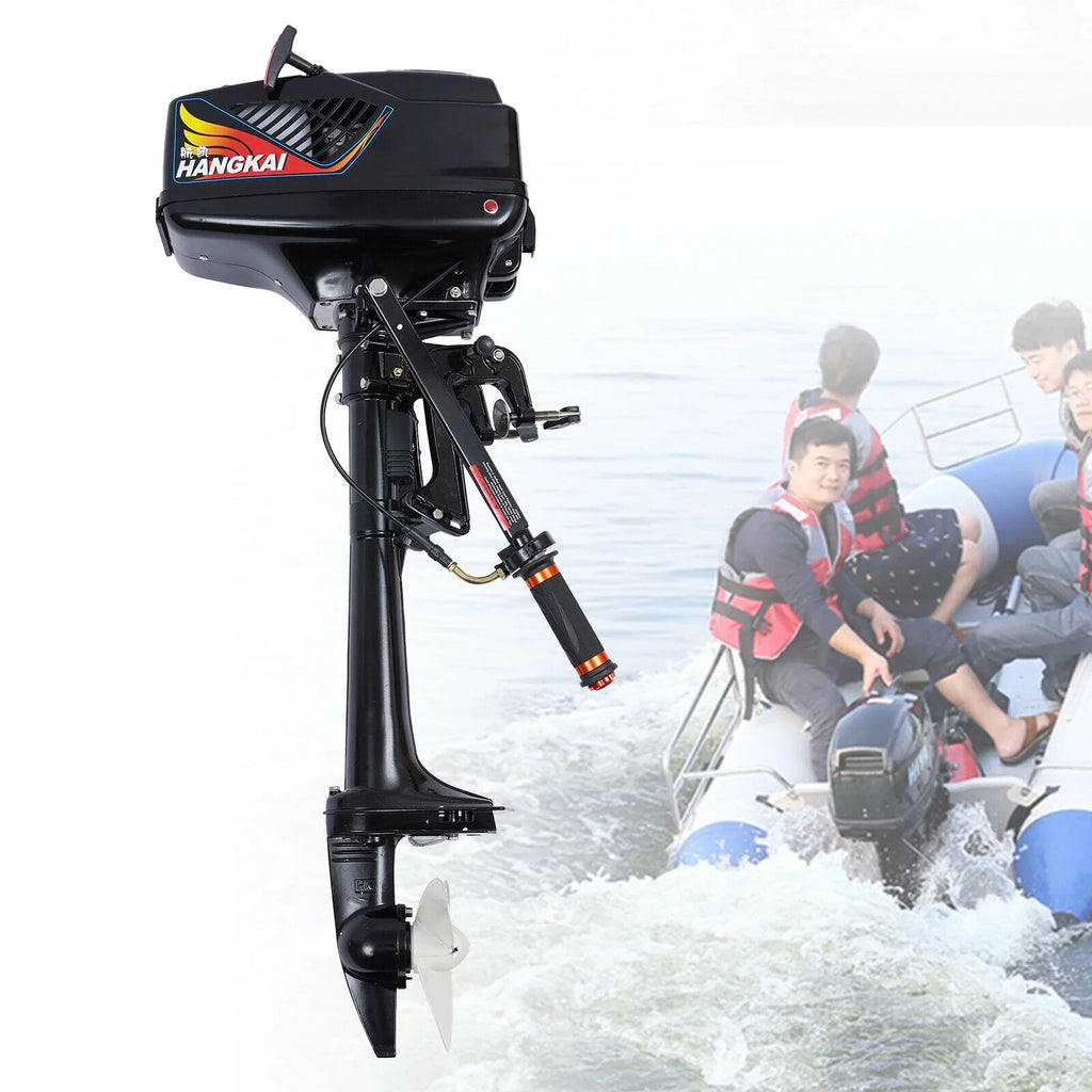 HANGKAI 2-Stroke 3.6HP Electric Outboard Motor Vessel Engine Water Cooling CDI sys