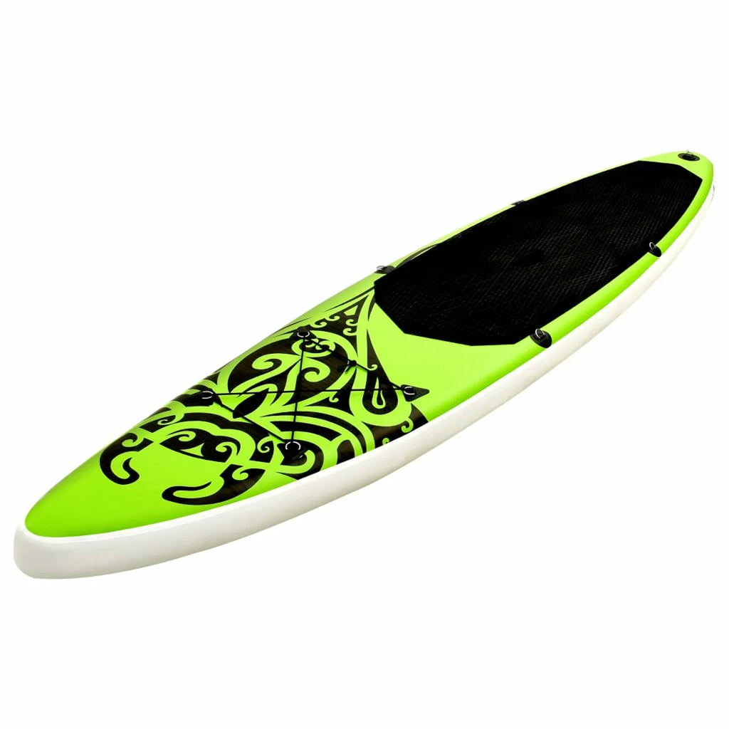 Andoer Inflatable Paddleboard Set 126"x29.9"x5.9" Green