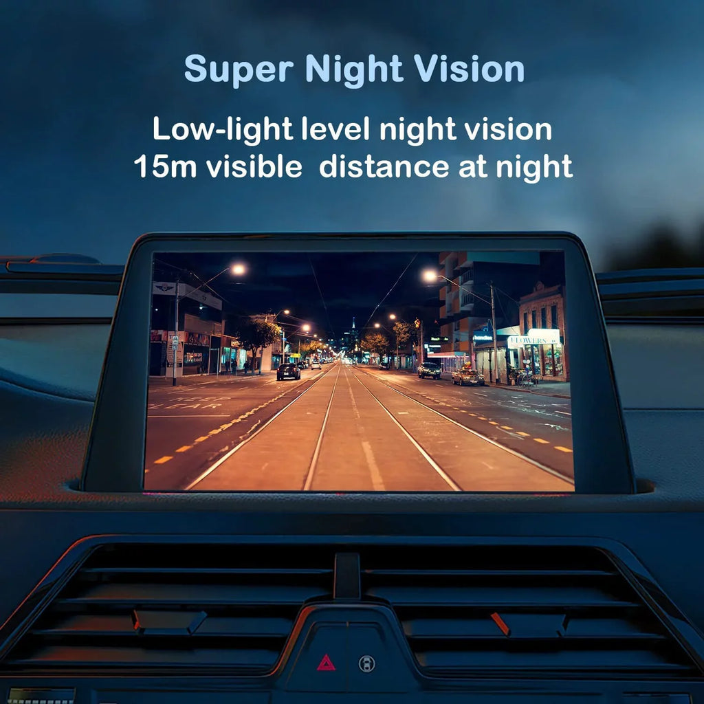 CAM120 Backup Camera Frame License Plate HD Night Vision Rear View 170° Angle Waterproof Fitting with Clarion, Dual, BOSS, Jensen, Stinger, Pioneer, SoundStream, Sony, Kenwood, JVC, Rockford