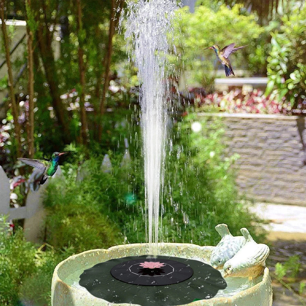 Imitation Sun Flower Solar Fountains For Garden Swimming Pool Pond Motion Controlled Sprinkler