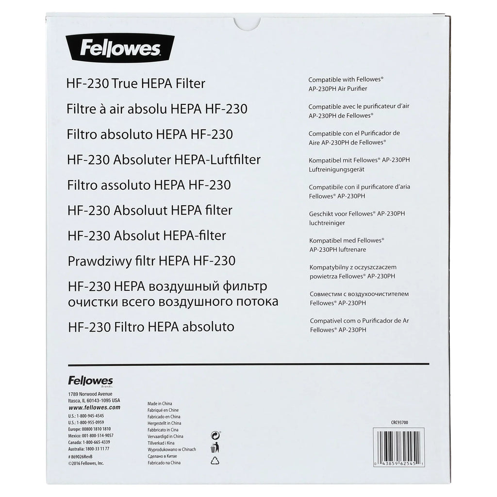 Fellowes HF230 True HEPA Filter, 1, White