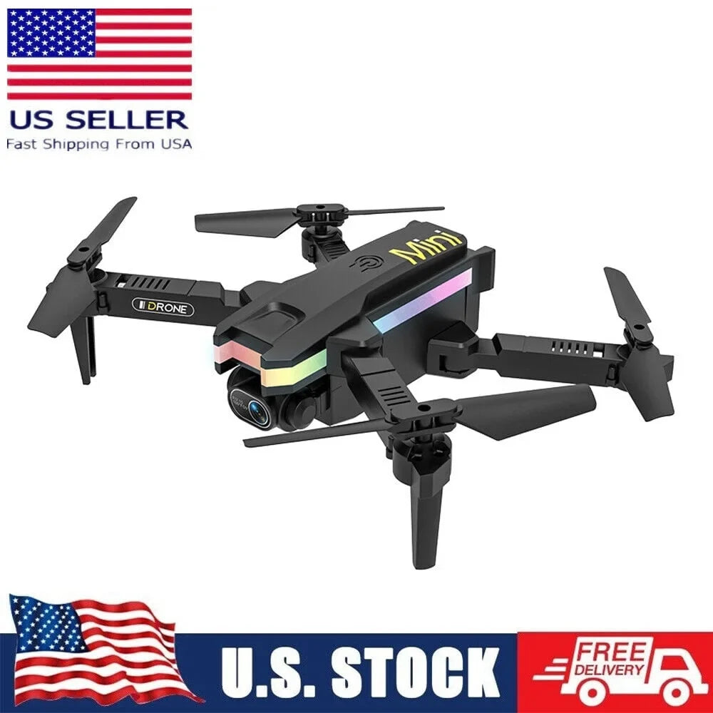 JahyShow SkyCapture Mini Drone - Black Folding Quad with 4K HD Dual Camera - Aerial Photography Pro