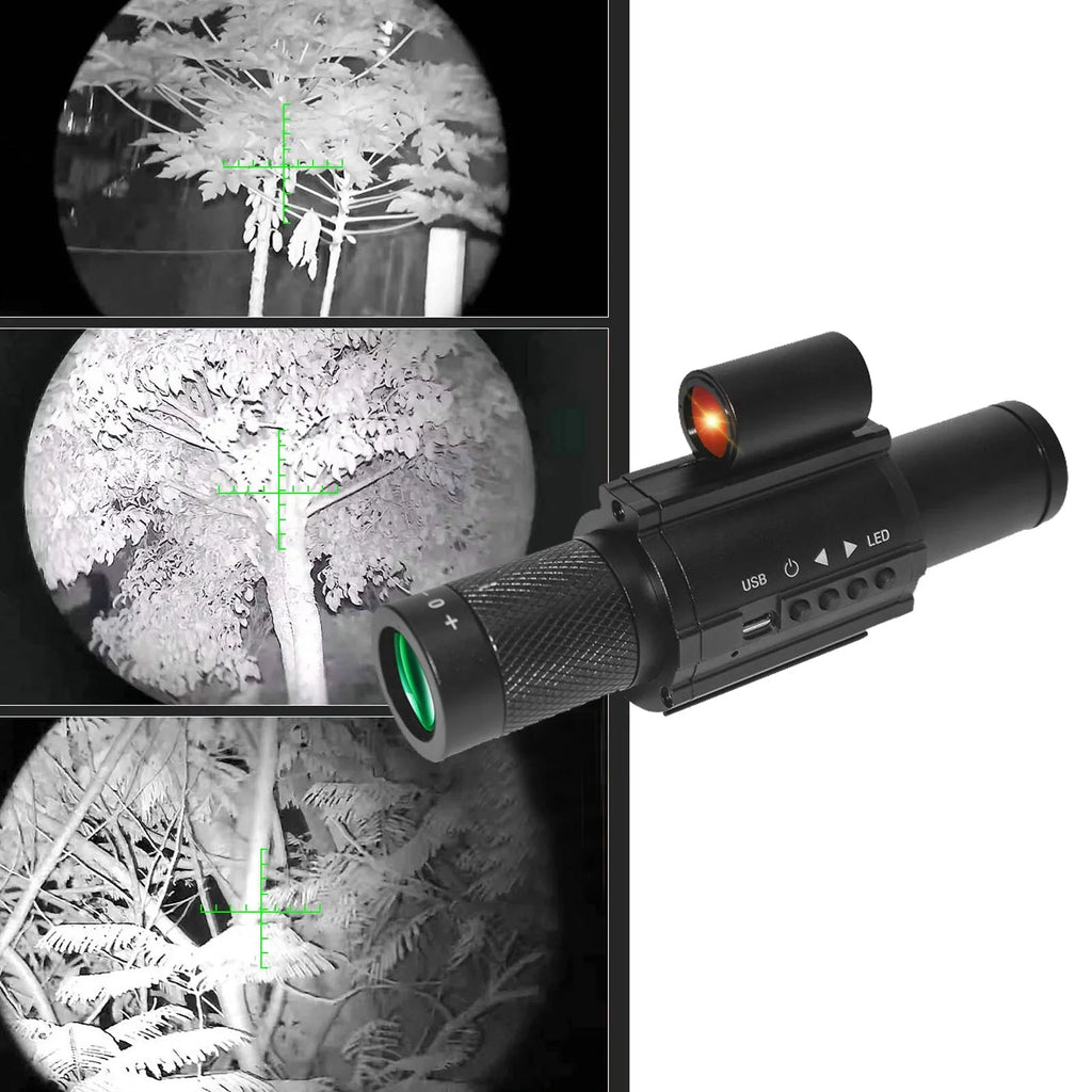 Portable Monocular Night-Visions Sight Device Day Night Use Telescopes 1.54inch Display Photo Taking Video Recording Infrared Digital Video Camera for Fishing Craft Wildlife Observation