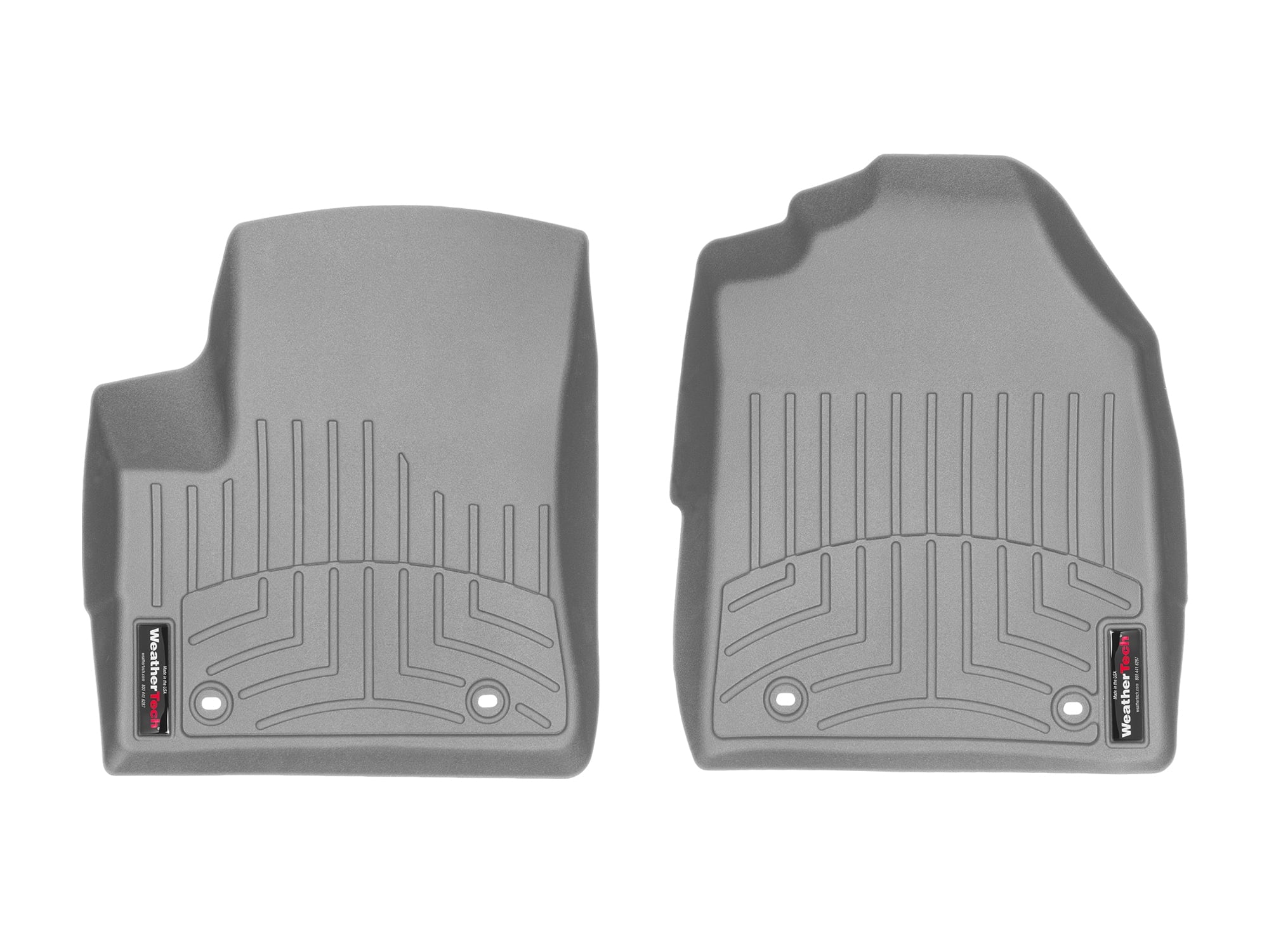 Climate Custom Fit FloorLiners Matching with 2009-2013 Ford Transit Connect - 1st Row (Driver & Passenger), Grey