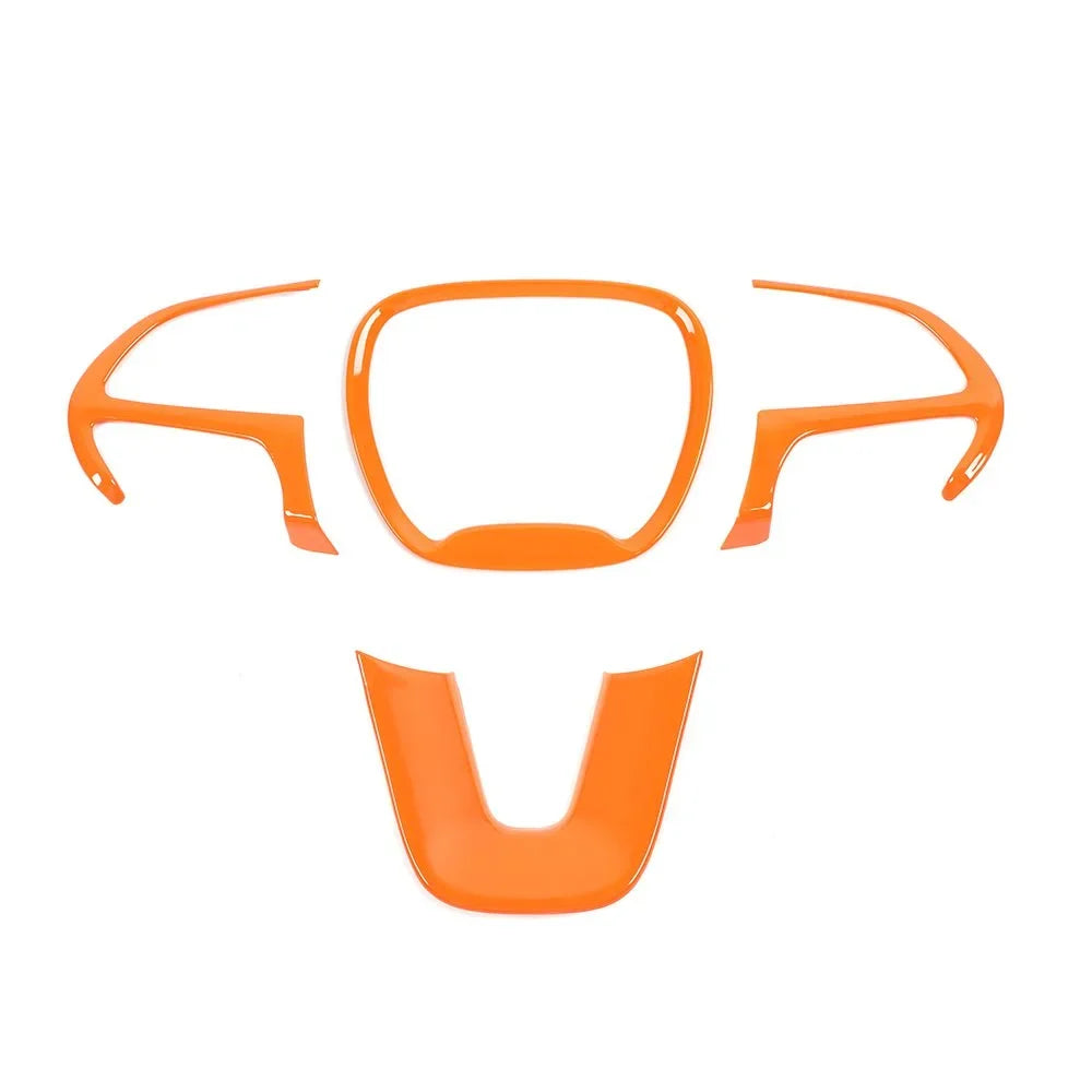 Teledu 17x Orange Set Center Console Dash Panel Shield Trim Kit