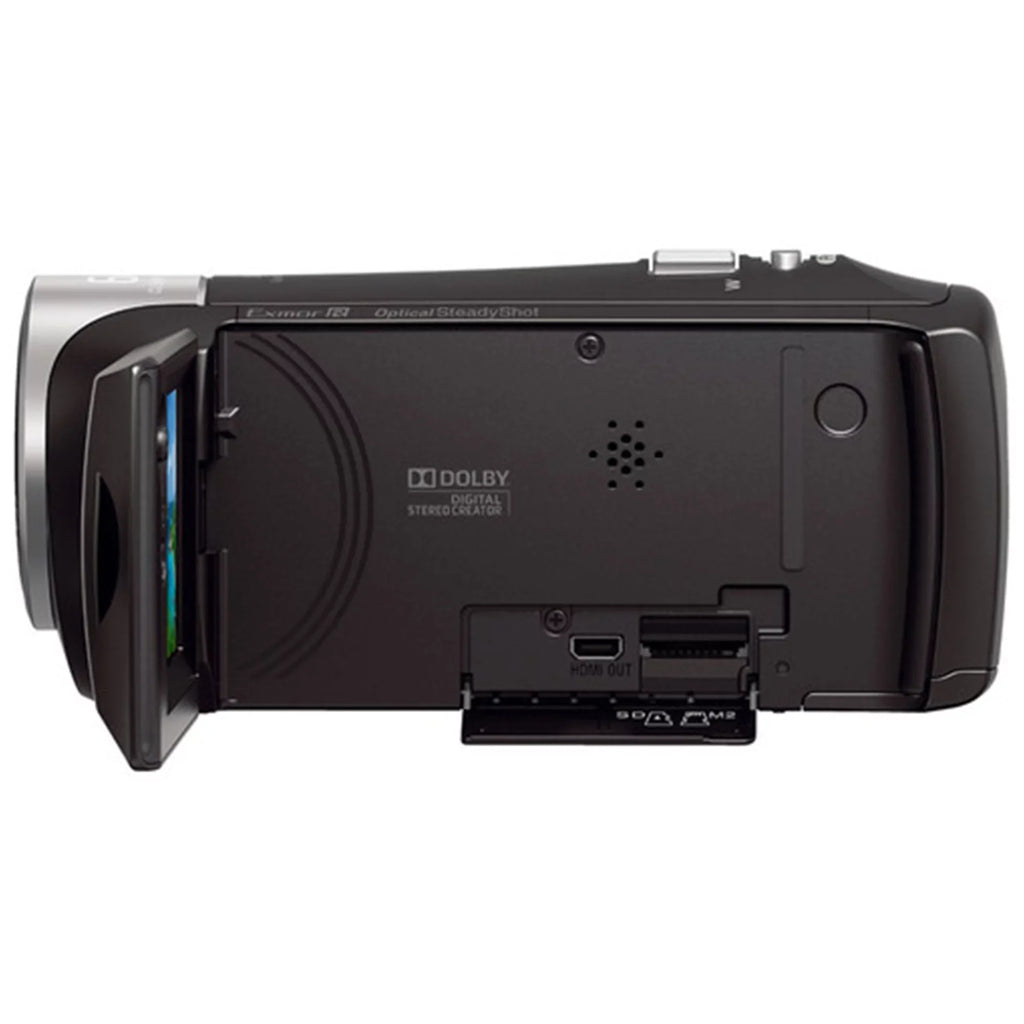Sony HDR-CX405 HD Handycam Camcorder Video Recording with Tripod + Cleaning Pen + ZeeTech Accessory Bundle