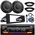 JVC KD-T925BTS Single DIN Bluetooth CD Player USB AUX Stereo SiriusXM Amazon Alexa Car Audio Receiver, 2x 6.5" Sport Series Speakers, Dash Radio Install Kit, Speaker Adapters, Speaker Wire, Antenna